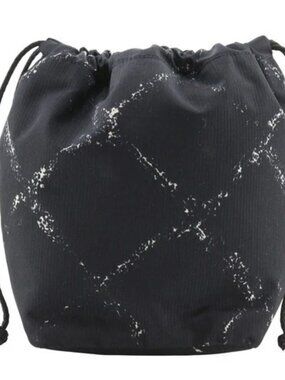 CHANEL Travel line Pouch purse black Nylon Women